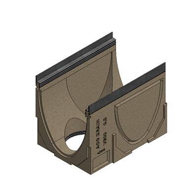 Aco - Multiline V300 Polimer Beton Kanal H.38,5cm En.35cm 0,5mt DN200 Alttan Çıkışlı - 13533