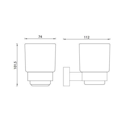 Bocchi Ferrara Diş Fırçalık - 3005-0003-TESHIR - 2