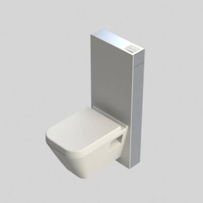 Bocchi Glassbox Duvar Cam Rezervuar Beyaz - 8100-1001-TESHIR - 2