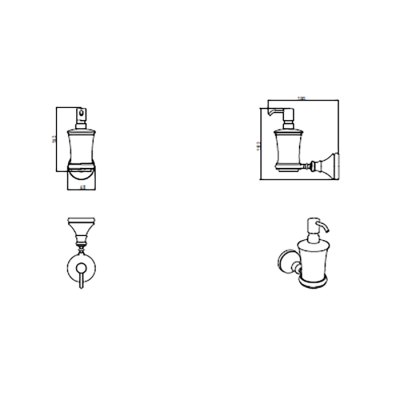 Bocchi - Nuova Krom Sıvı Sabunluk - 3022-0012 - 2