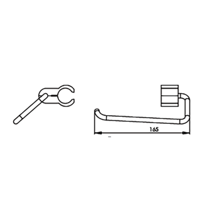 Bocchi Tuvalet Kağıdı Askısı Mat Paslanmaz Çelik TBPC-101-0001 - 2