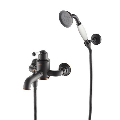 Bocchi Burlington El Duşlu Banyo Bataryası Antik Siyah - 1004-0030-AB-TESHIR