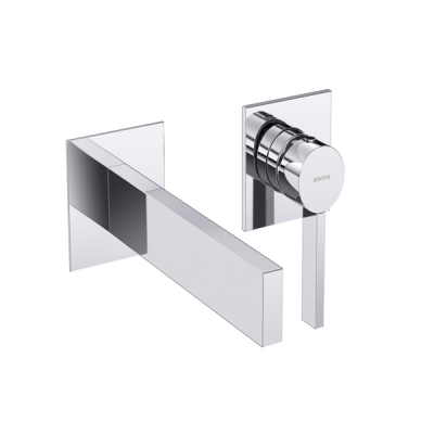 Bocchi Cube Tek Kumandalı Çift Delikli Ankastre Lavabo Bataryası - 1015-0044-TESHIR