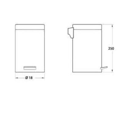 CSK - 3lt Pedallı Çöp Kovası - ÇK 2900 - 2