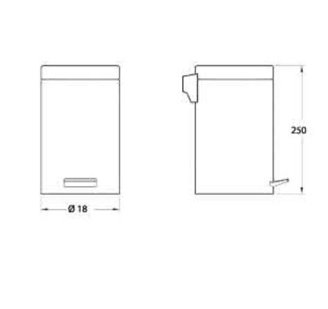 CSK - 3lt Pedallı Çöp Kovası - ÇK 2900 - 2