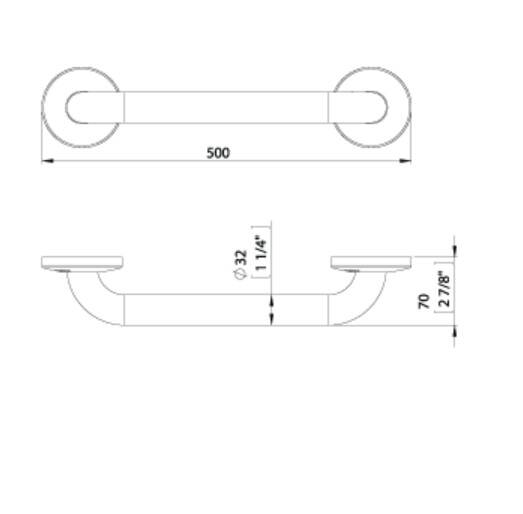 CSK - 40 cm Bedensel Engelli Tutunma Barı - BE 3005 - 2