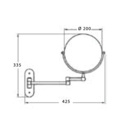 CSK - Otel Serisi Ledli Makyaj Aynası - OL 2761 - 2