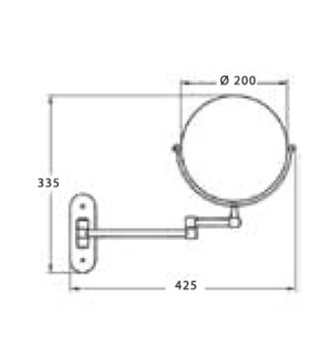 CSK - Otel Serisi Ledli Makyaj Aynası - OL 2761 - 2