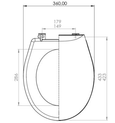 Donau - Lilyum Klozet Kapağı - 111-200 - 2