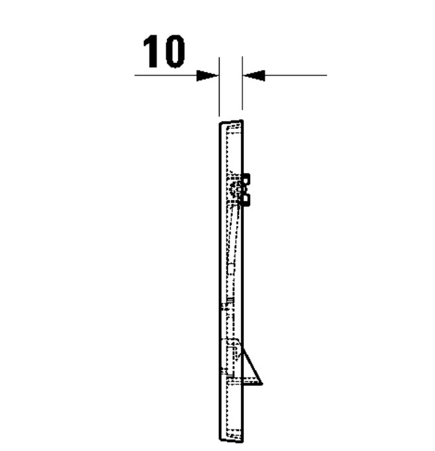 Duravit - A1 Kumanda Paneli, Parlak Beyaz - WD5001011000-TESHIR - 5