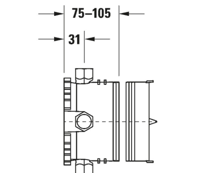 Duravit - B.1 Ankastre Duş Bataryası (Sıva Altı Grubu) - GK0900000-TESHIR - 4