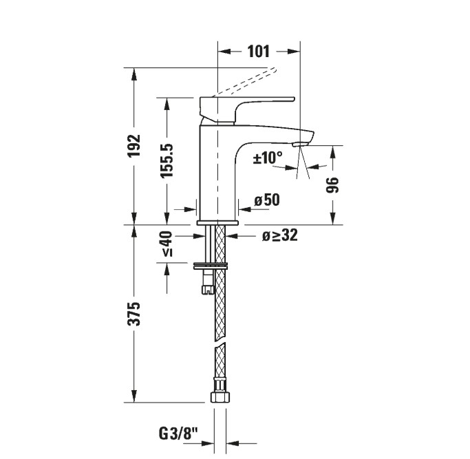 Duravit - B.1 Lavabo Bataryası (S-Boy) - B11010002010-TESHIR - 5