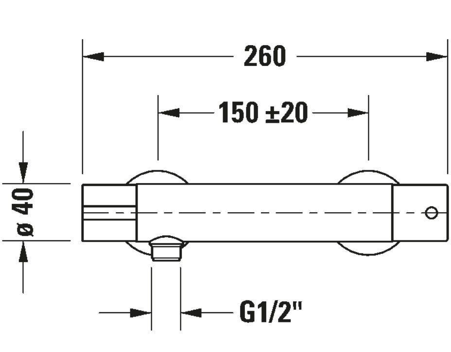 Duravit - B.1 Termostatik Duş Bataryası - B14220000010-TESHIR - 6