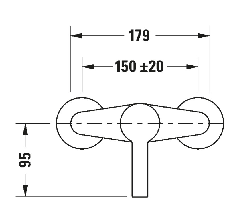 Duravit - B.2 Banyo Duş Bataryası - B24230000010-TESHIR - 3