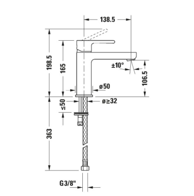 Duravit - B.2 Lavabo Bataryası (M-Boy) - B21020002010-TESHIR - 6
