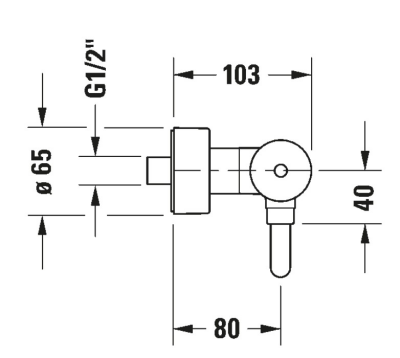 Duravit - C.1 Banyo Duş Bataryası - C14230000010-TESHIR - 2