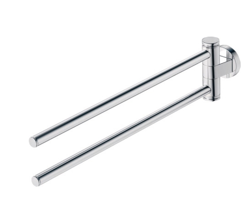 Duravit -D-Code Havluluk, İki Döner Kollu, Krom - 0099221000-TESHIR - 2