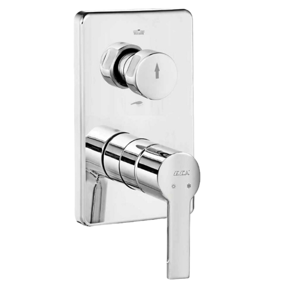 ECA Delta Ankastre Banyo Duş Bataryası Sıvaüstü 2 Yollu - 102167207-KDE-TESHIR - 1