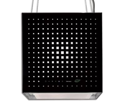 Falmec - ADA 43 cm Ada Tipi Davlumbaz – Beyaz / Siyah Cam, E.ion® Teknoloji, Perimetrik Emiş, LED Aydınlatma - CERI42.EOP6ŞZZZN441F-TESHIR - 1