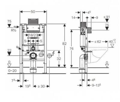 Geberit - Geberıt Alpha Gömme Rezervuar 11 cm - 110.130.001 - 2