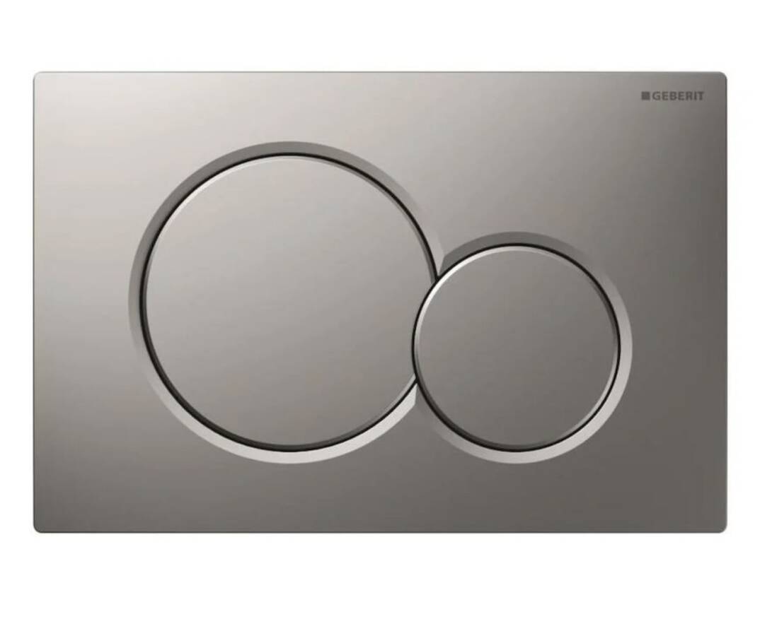 Geberit - Sigma01 Kumanda Paneli, Çift Basmalı, Mat Krom - 115.770.46.5 - 2