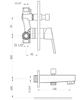 GPD Ritmo Tam Ankastre Banyo Bataryası - MTA85-TESHIR - 2