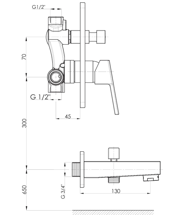 GPD Ritmo Tam Ankastre Banyo Bataryası - MTA85-TESHIR - 2