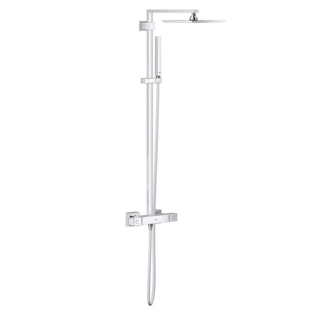 Grohe - Euphoria Cube Sistem 230 Duvara Monte Termostatik Duş Bataryalı Duş Sistemi - G26087000-TESHIR - 2