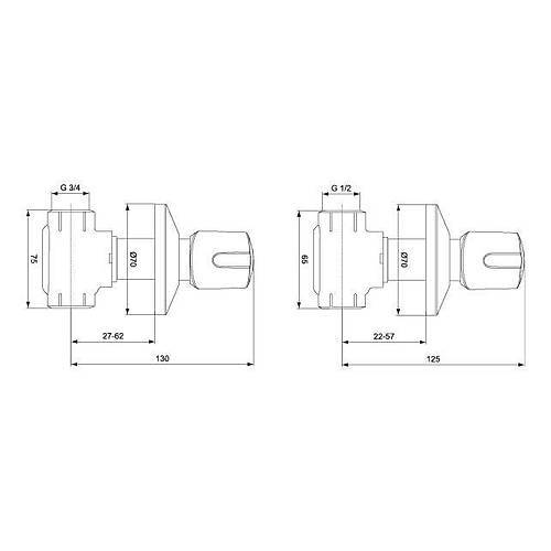 Ideal Standard Euroflow Ankastre Stop Valf - B1937AA-TESHIR - 2