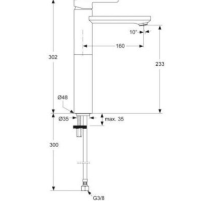 Ideal Standard Jado Neon Yüksek Lavabo Bataryası - A5581AA-TESHIR - 2