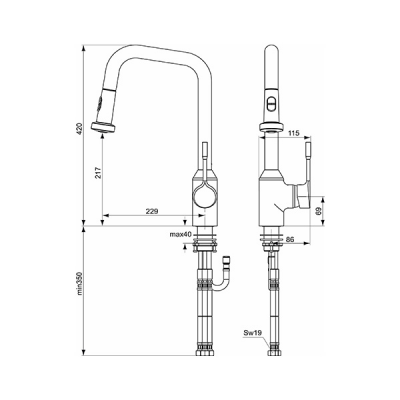 Ideal Standard Retta Eviye Bataryası - B8989AA-TESHIR - 4