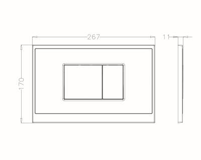 Japar - Klaros Parlak Krom Kumanda Paneli - 500001 - 2