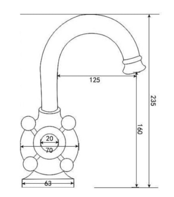 ORKA Truva Lavabo Armatürü Roz - TR1804R-TESHIR - 2