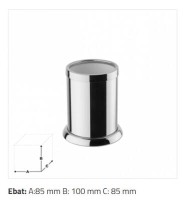 Sonia - Classico Diş Fırçalık,Tezgah Üstü - Krom - 91210/CR-TESHIR